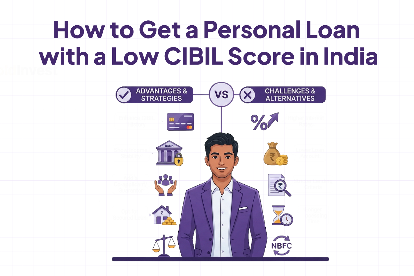 How to Get a Personal Loan with a Low CIBIL Score in India.