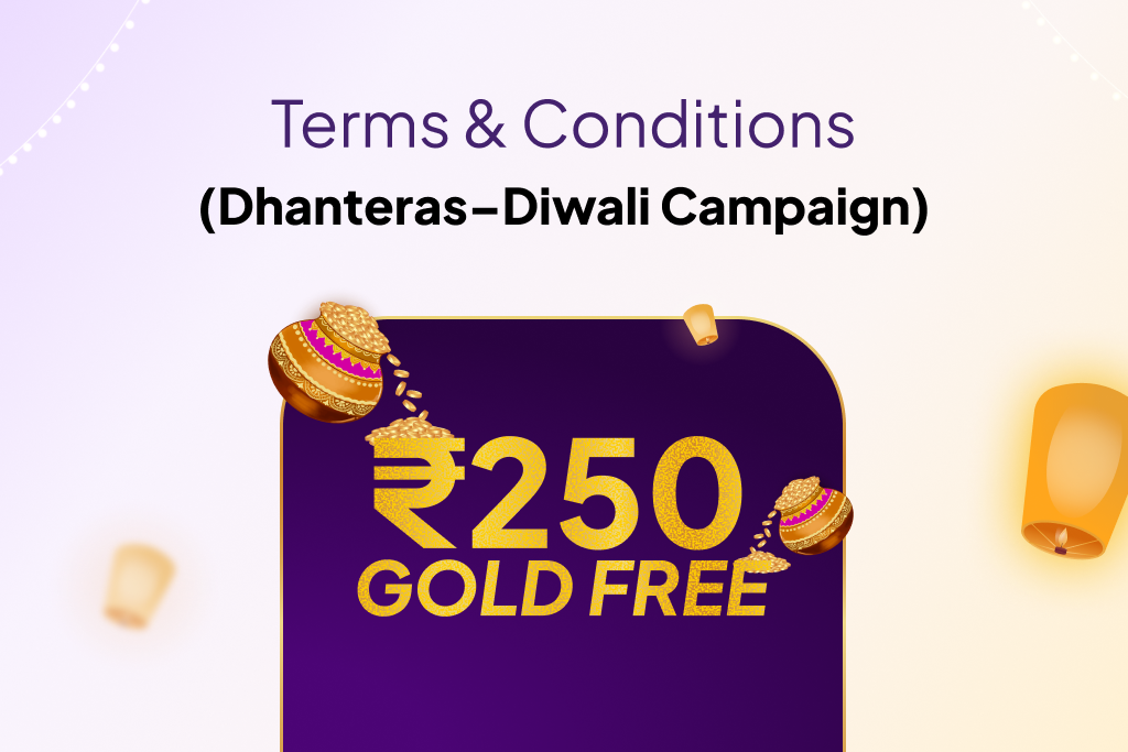 Terms and Conditions banner for Dhanteras - Diwali Campaign.