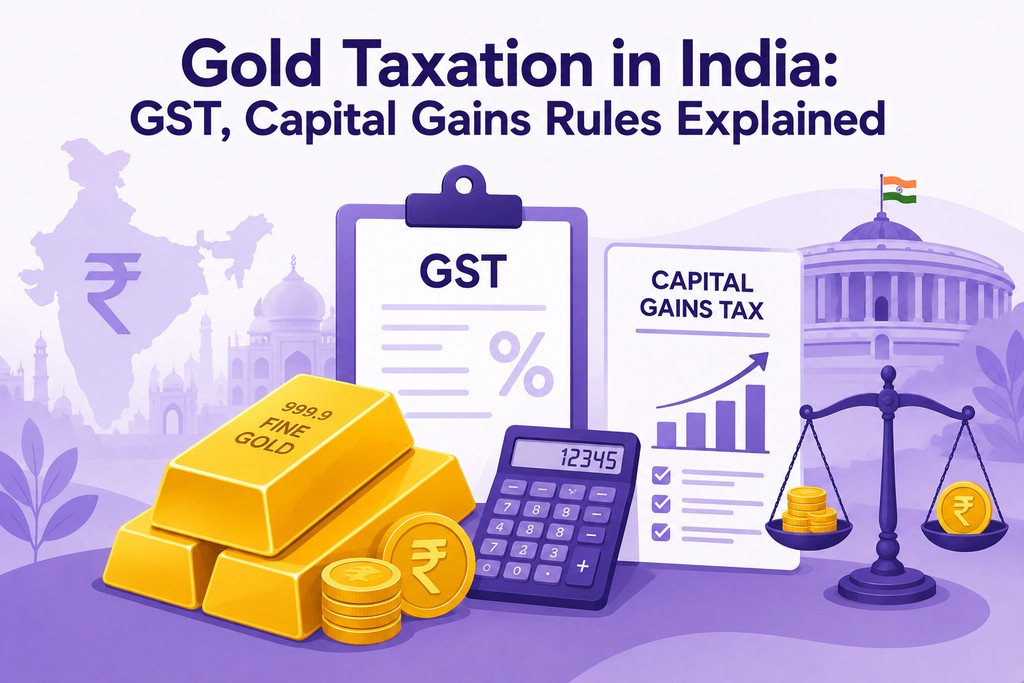 Gold Taxation in India: GST, Capital Gains Rules Explained